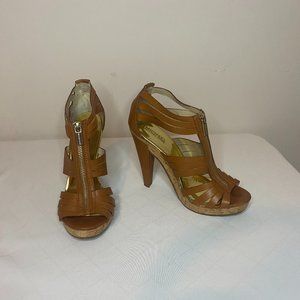 Michael by Michael Kors Robertson T-strap Zipper front closure heels